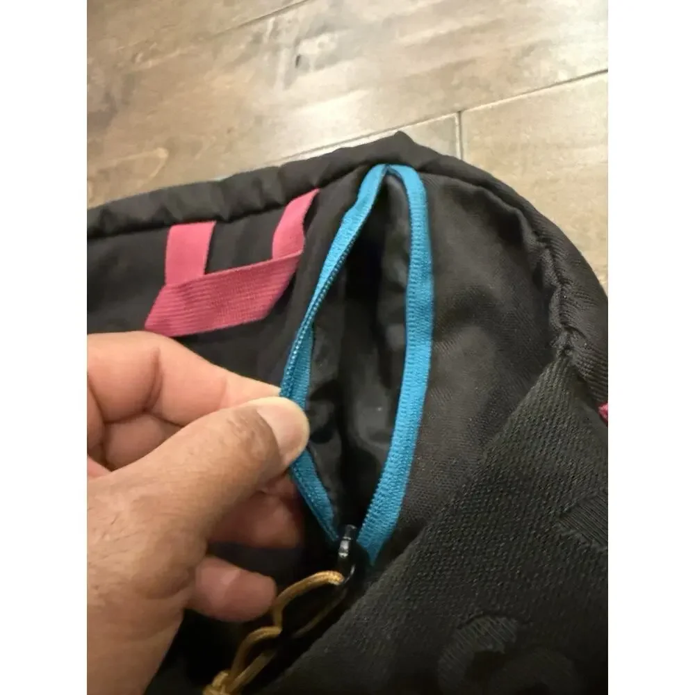 Adidas Originals Black Pink Blue Utility Crossbody Fanny Pack Retro Waist Bag OS